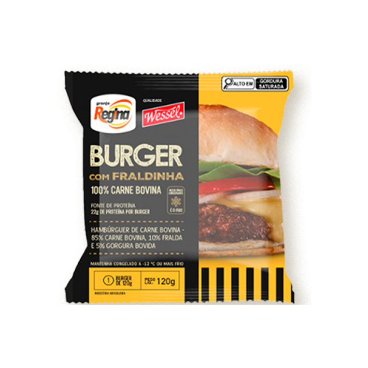 Hamburguer de Fraldinha 24x120g - Granja Regina + Wessel